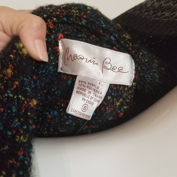 💕Maori Bee Ribbed Multi Colored Knit Sweater Top - Picture 8 of 8